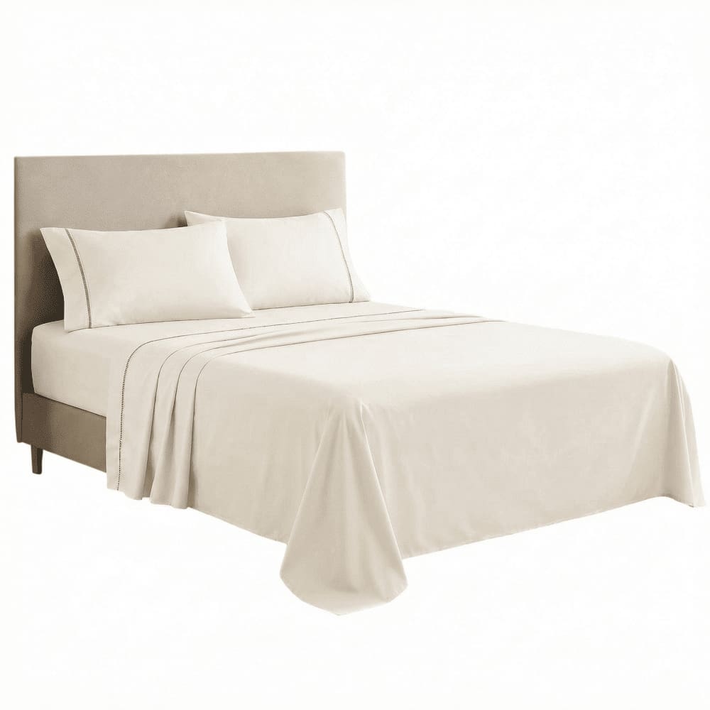 Kit 3 Jogos de Lençol Casal/King 4 Peças 400 Fios Ponto Palito Toque Macio Premium Casa Dona