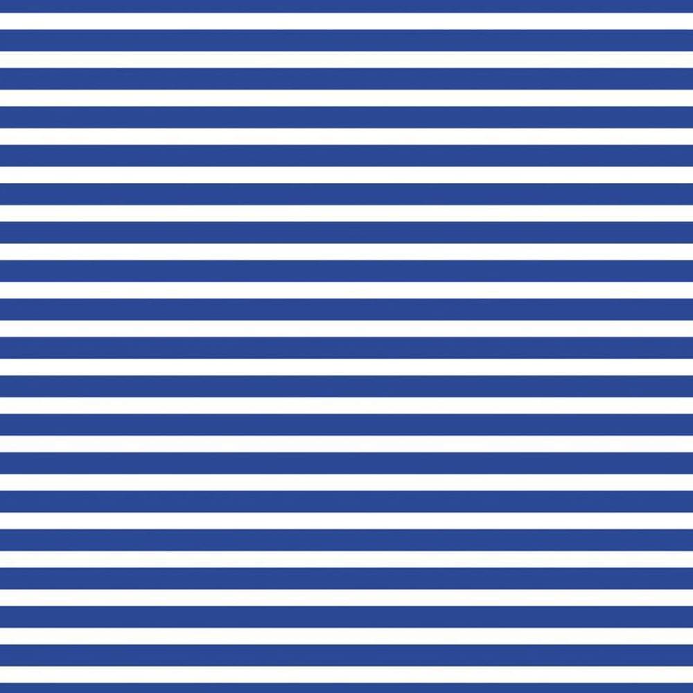 Papel Parede Listrado Azul E Branco Autocolante Sala Quarto