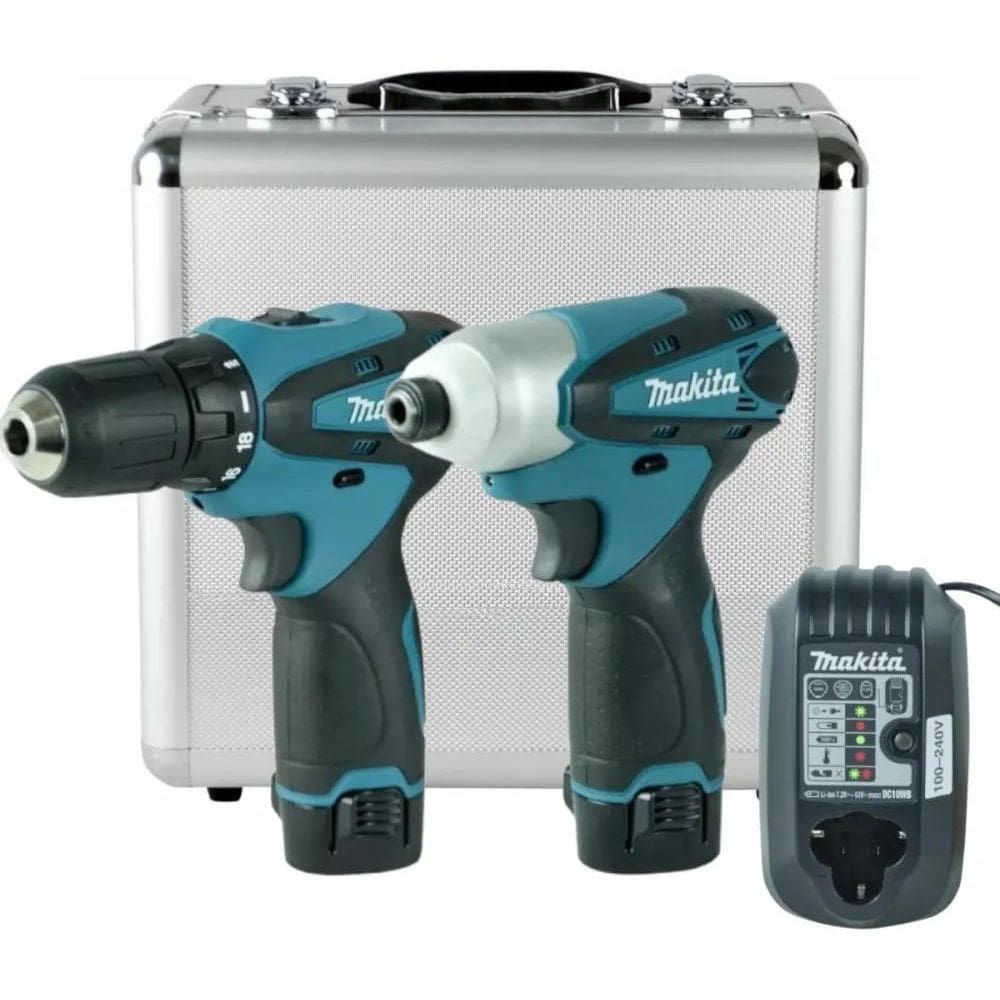 Makita Lct204: Furadeira + Impacto 12V 2 Bat.