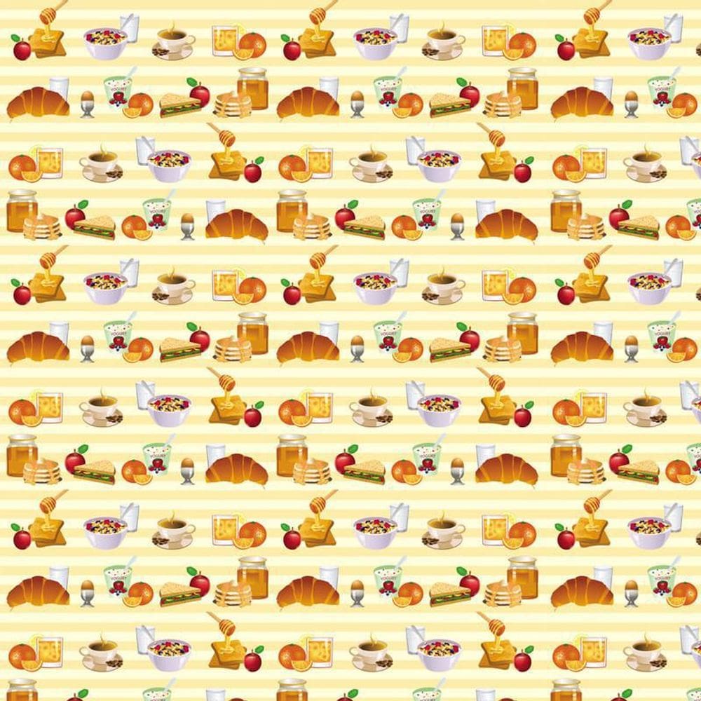 Papel Parede Café Da Manhã E Tarde Autocolante Sala Cozinha