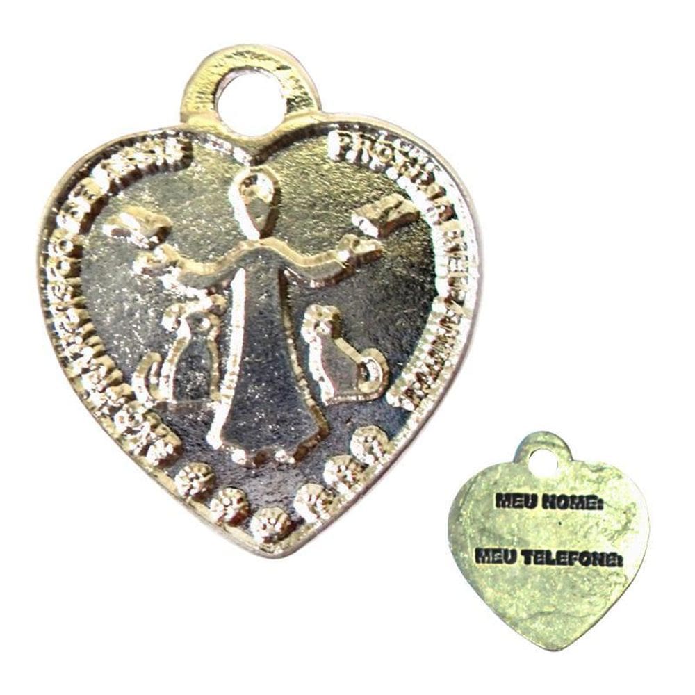 Kit 10 Medalhas Pingentes Coleira Cães E Gatos Pet