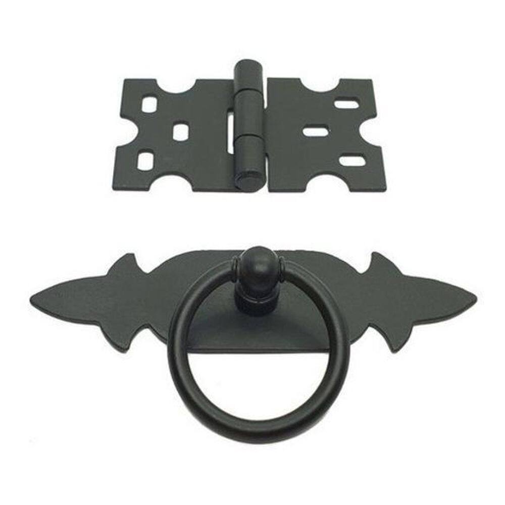 Kit 17 Dobradiças Mexicana + 10 Puxadores Chapa Rústica