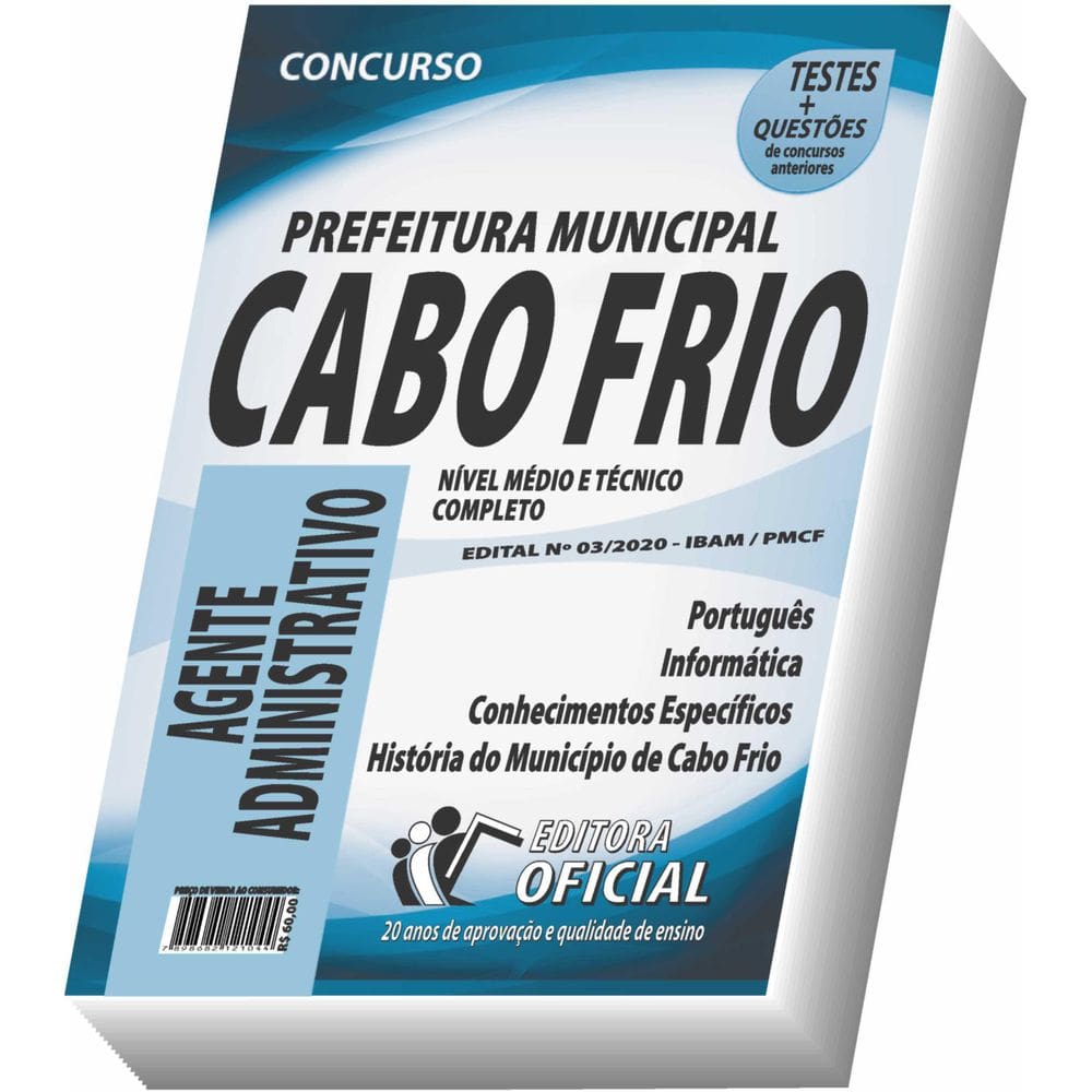 Apostila Prefeitura De Cabo Frio - Agente Administrativo