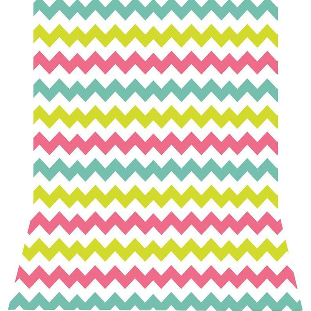 Fundo Fotográfico Newborn Tecido Chevron Colorido 1,50X2,20