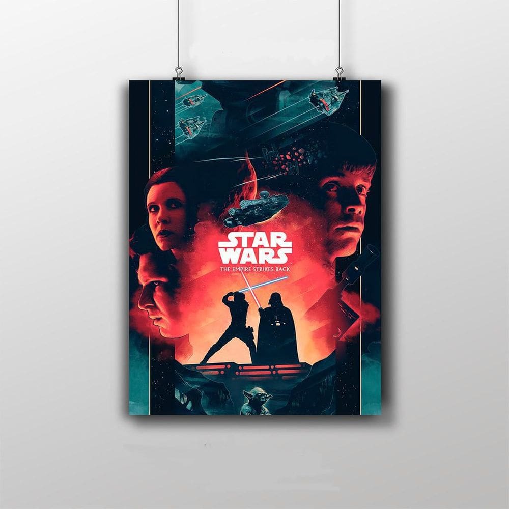 Placa Decorativa Star Wars - O Império Contra-Ataca