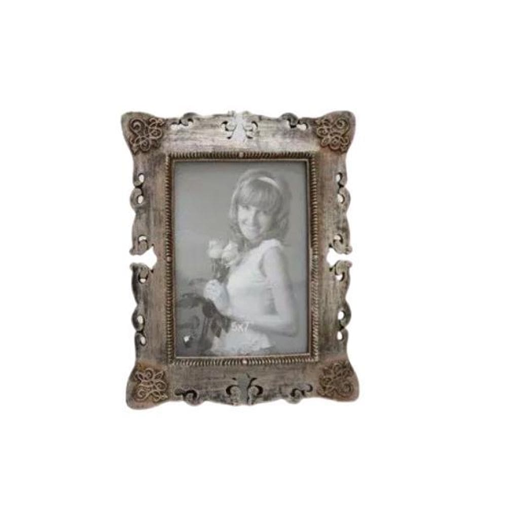 Porta Retrato Decorativo Em Poliresina - 3999