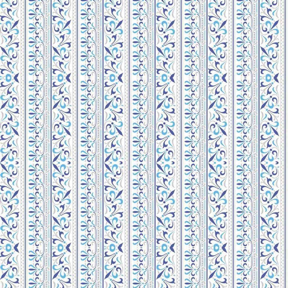 Papel De Parede Azul E Cinza Claro Auto Colante Lavavel