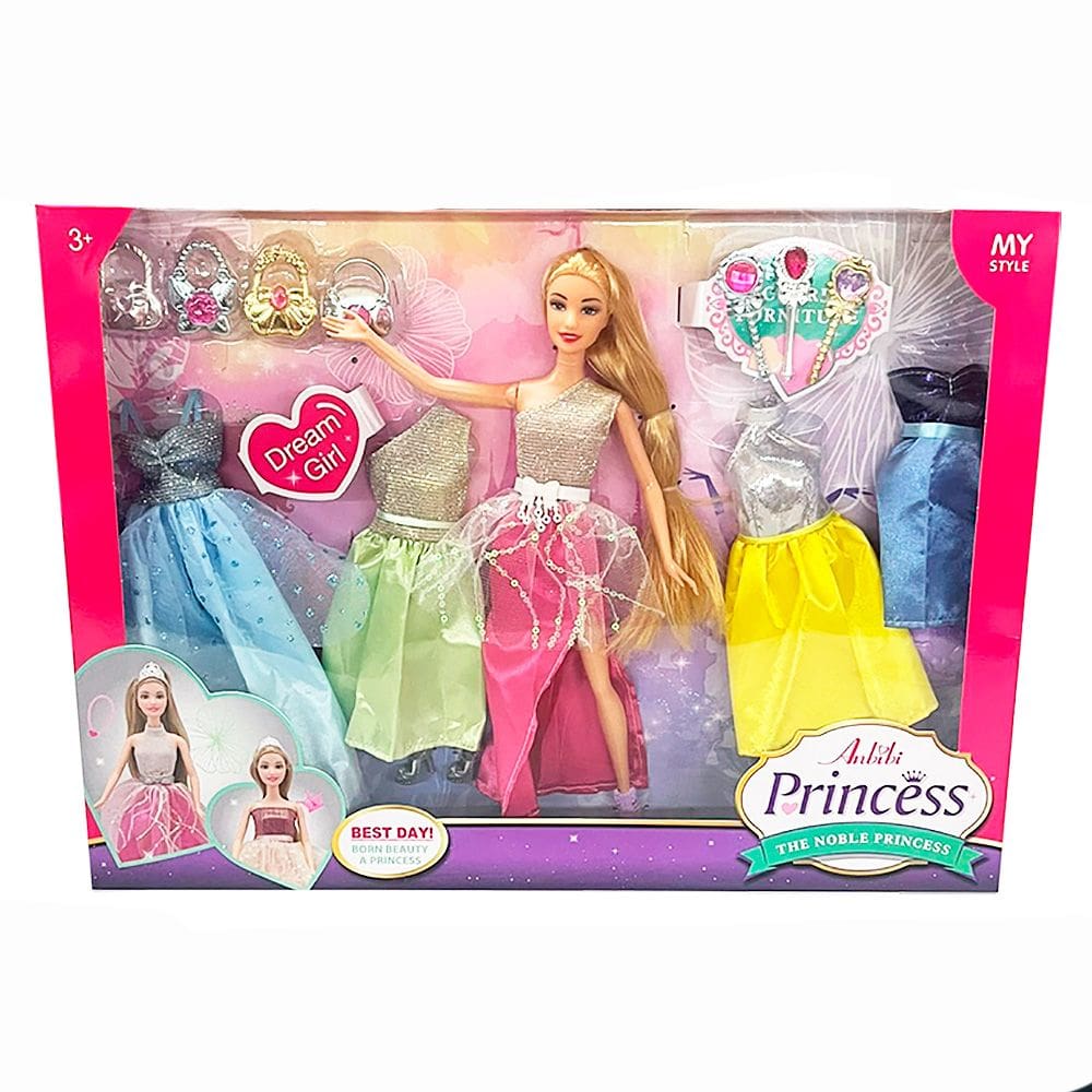 Boneca Anbibi Princess Dream Girl com Acessórios WX233-5 - COML Belatorre