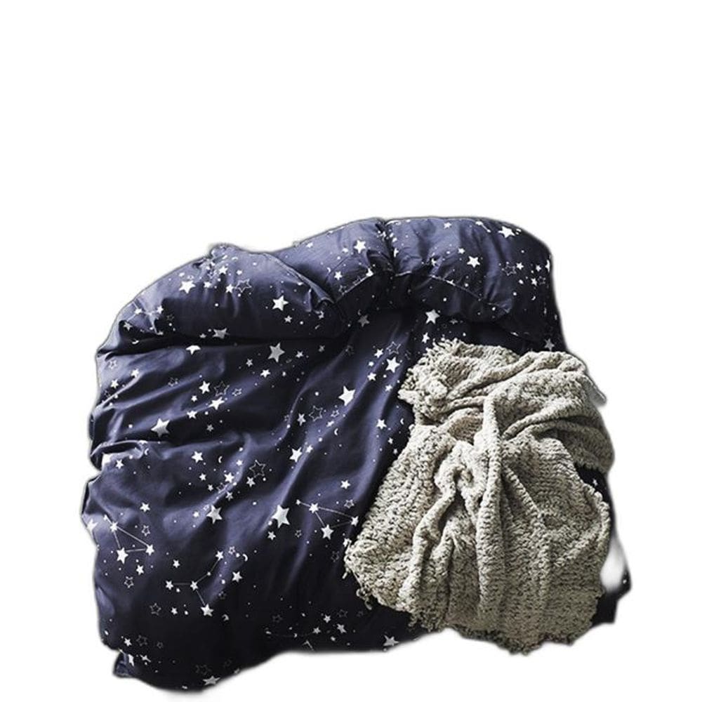 Jogo De Cama Casal Super King Completo 6 Peças Edredom Star