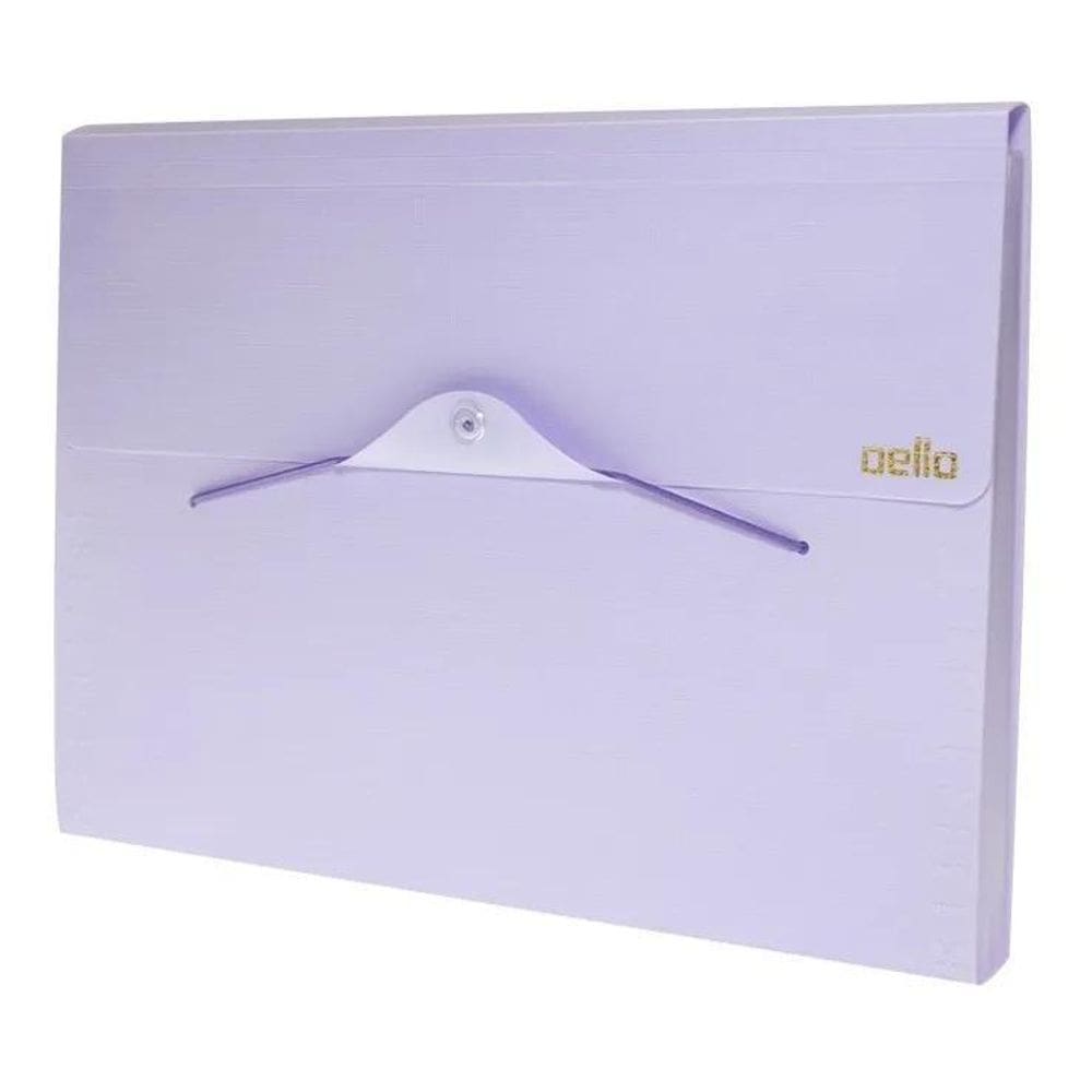 Pasta Sanfonada A4 Dello 12 Divisórias: Organização Pastel C