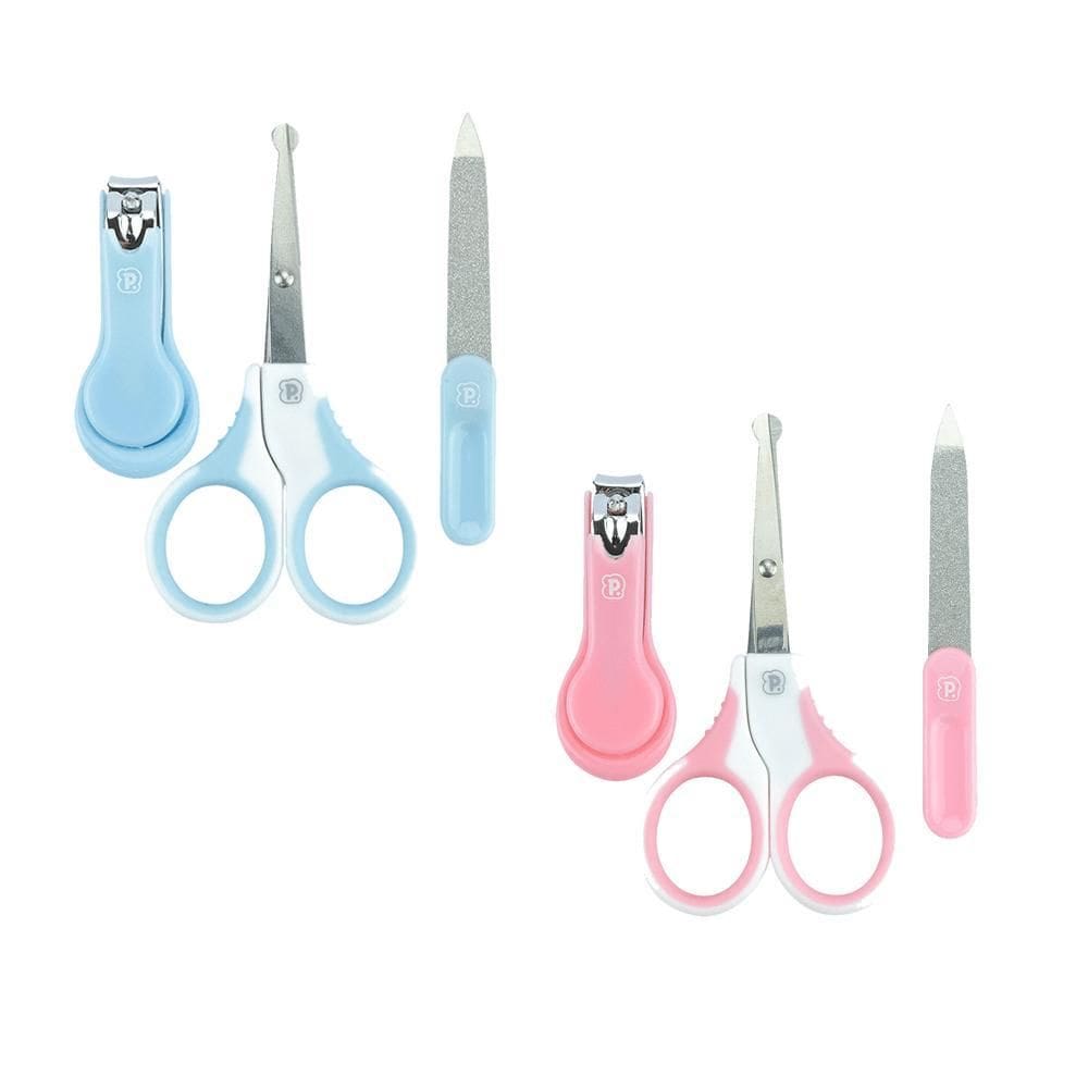 Kit Cuidados E Higiene Manicure Bebê Tesoura Cortador Lixa
