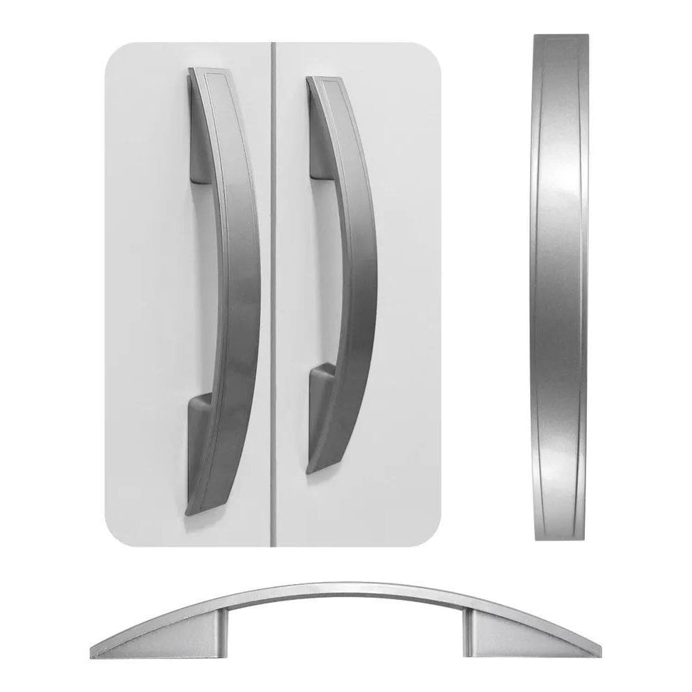 Kit 10 Puxadores Talles Prata 96/128Mm Moderna Sofisticação