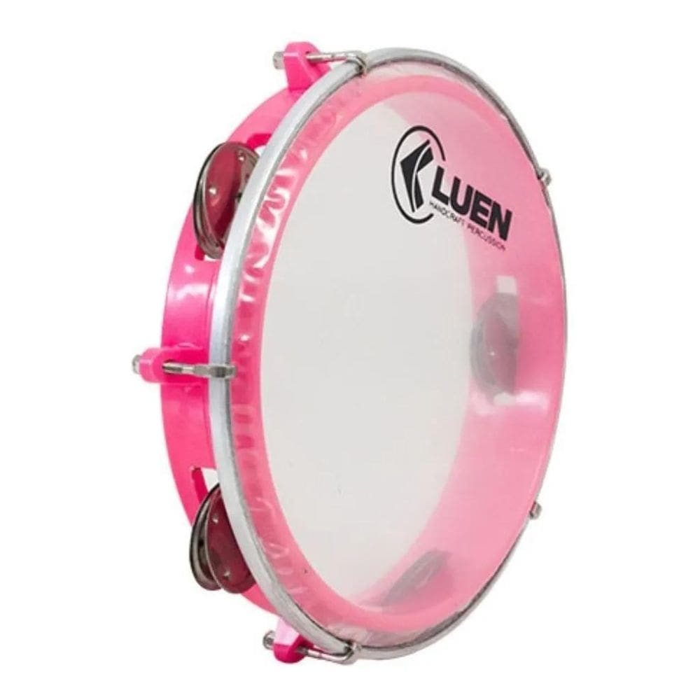 Pandeiro Luen Rosa 8 Infantil: Som Brilhante Crianças