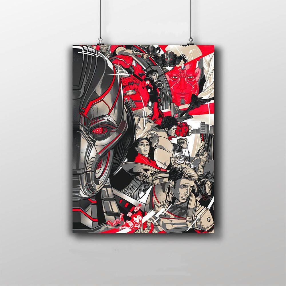 Placa Decorativa Vingadores Era De Ultron - Arte Desenho