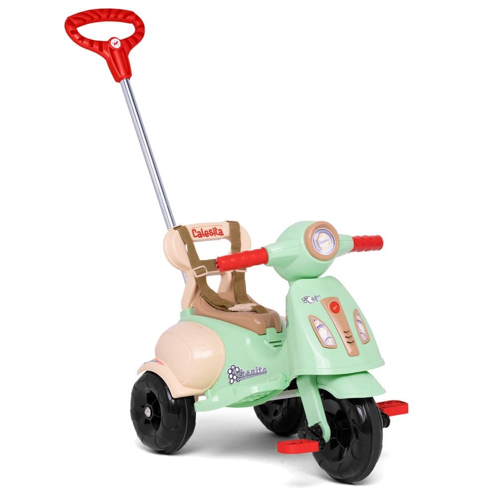 Carrinho De Passeio Ou Pedal Infantil 2 Em 1 Vespita Capri Calesita