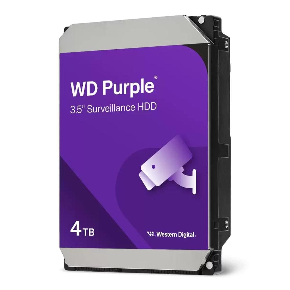 HD 4TB SATA - 5400RPM - 128MB Cache - Western Digital Purple - WD44PURZ - Ideal para Vigilância