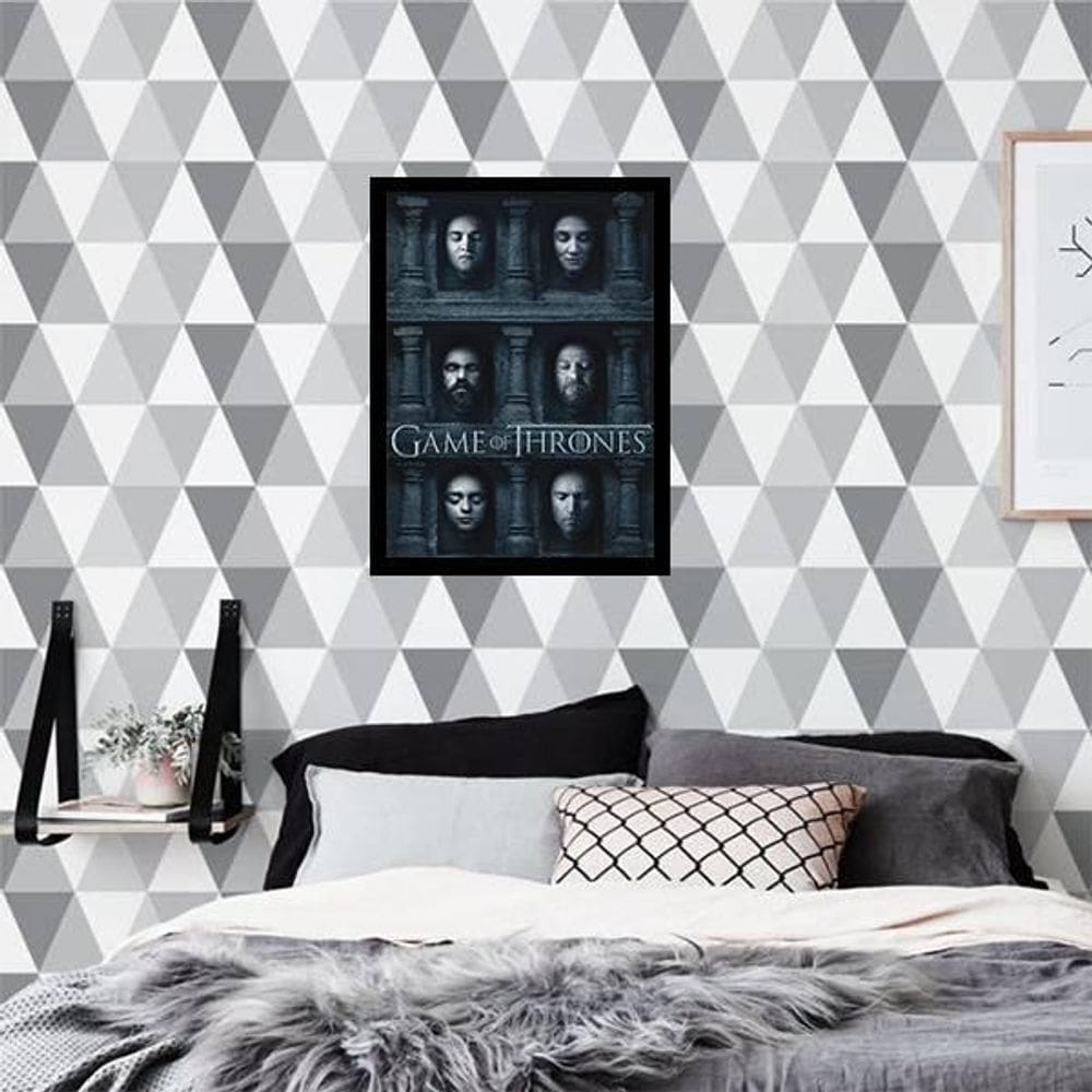 Quadro Decorativo Poster Game Of Thrones Got 45X34Cm