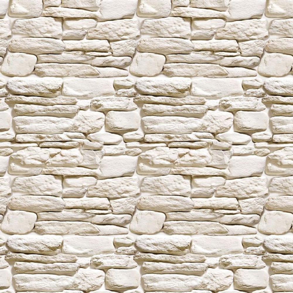 MP - Papel Parede Pedras Tijolos Areia Clara