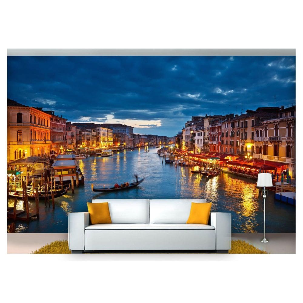 Papel De Parede Cidade Veneza Canais 3D Ncd138