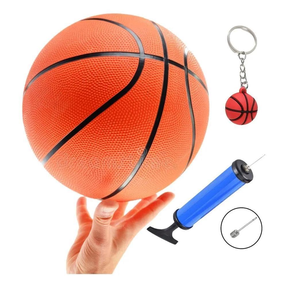 Bola Basquete Oficial Tamanho 7 Laranja Grip Pro + Bomba