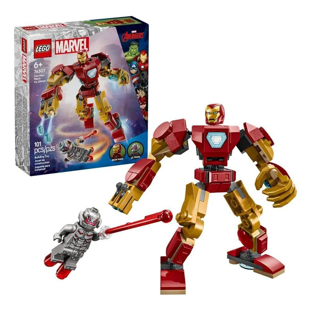 Lego Homem De Ferro: Robô 76307 - Aventura Marvel