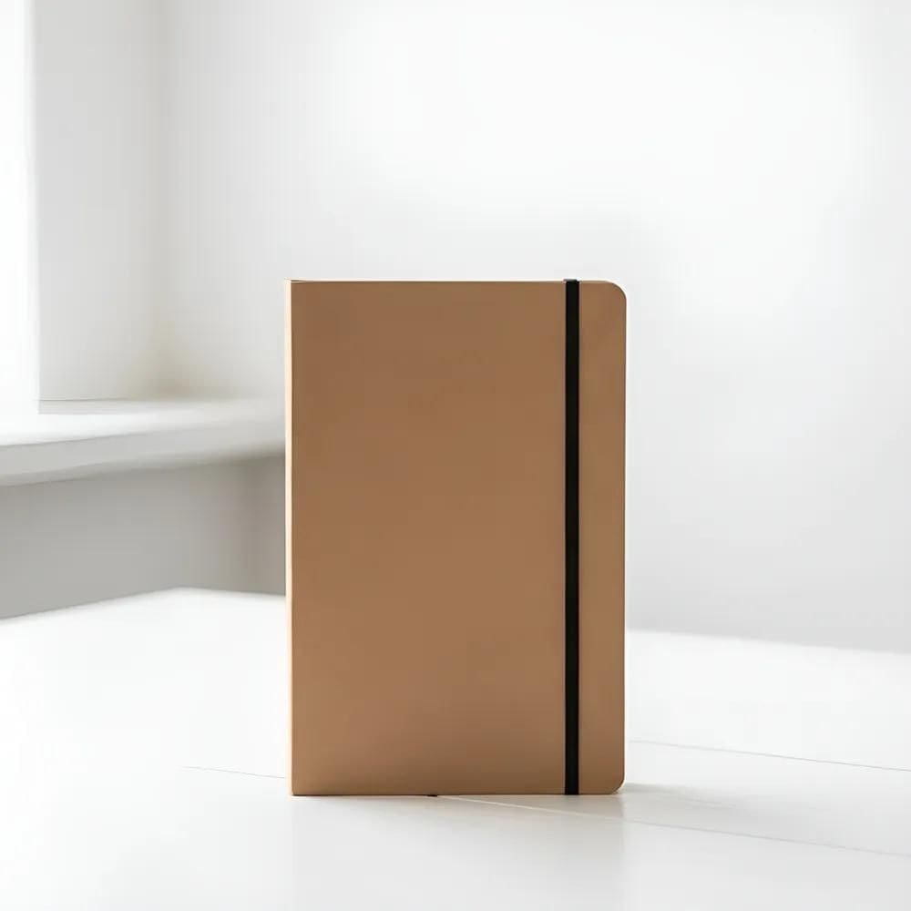 2 Cadernos Kraft 21X13,7Cm - 80Fls Sem Pauta Eco-Chic