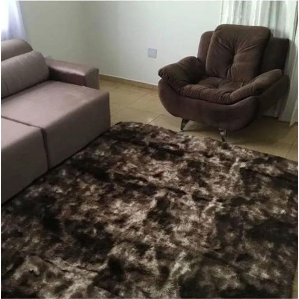 Tapete Passadeira Felpuda Pelos Macios Sala Quarto 0,60X2 M