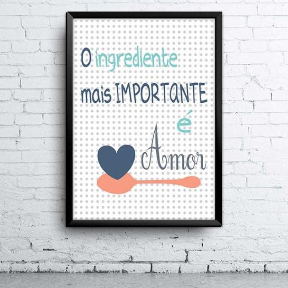 Quadro Ingrediente Amor A4