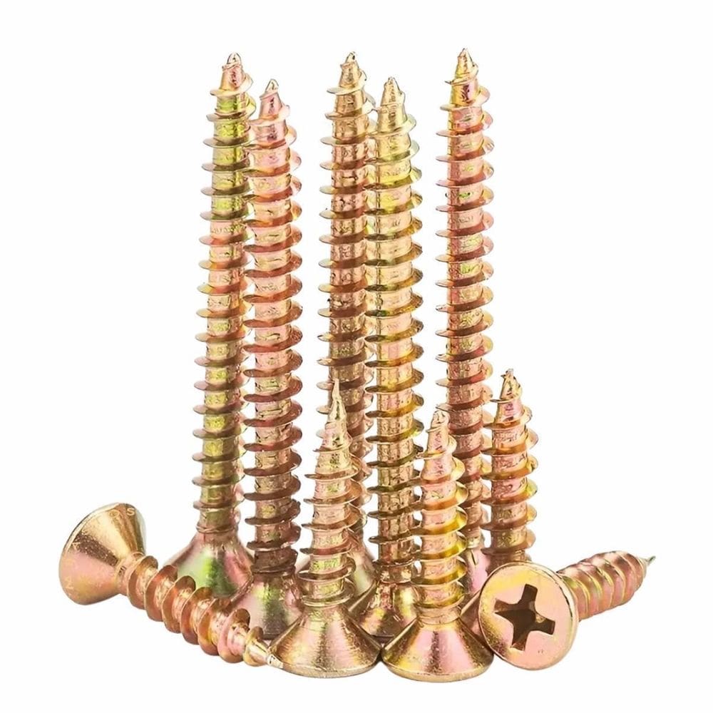 Kit 100 Parafuso Chipboard Phillips Para Madeira Mdf 3,5X14