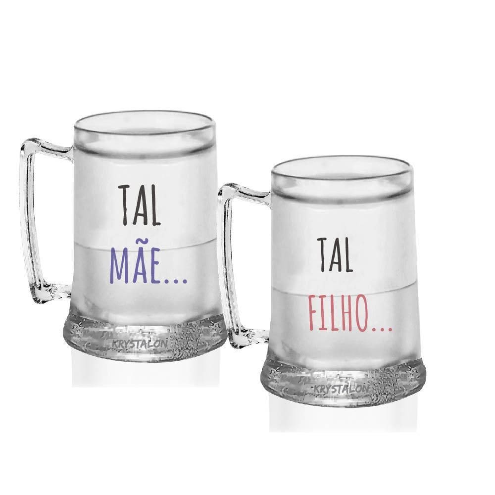 Kit 2 Canecas Gel Acrílico Dia Das Mães - Tal Mãe, Tal Filho
