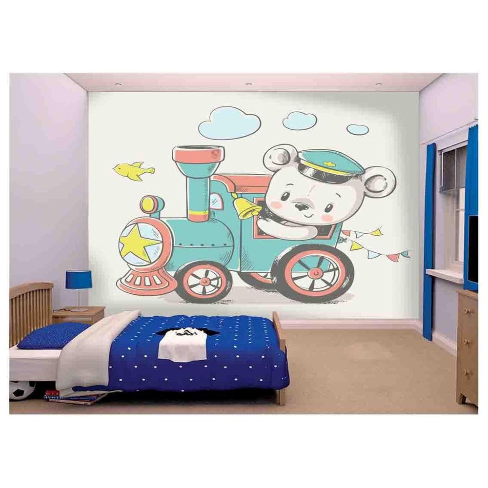 Papel De Parede Infantil Ursinho Quarto Bebê  Azs196