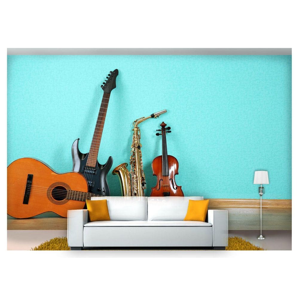 Papel De Parede Instrumentos Musicais 3D Mus04