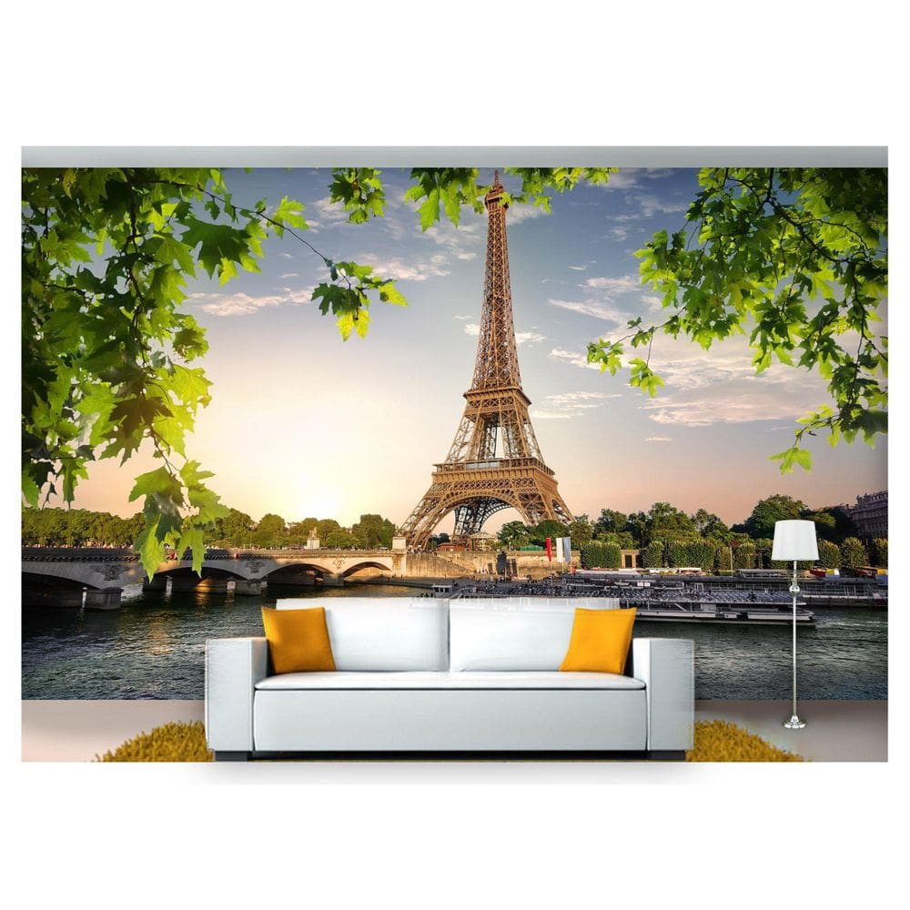 Papel De Parede Cidade Paris Torre Eiffel 3D 6M² Ncd227