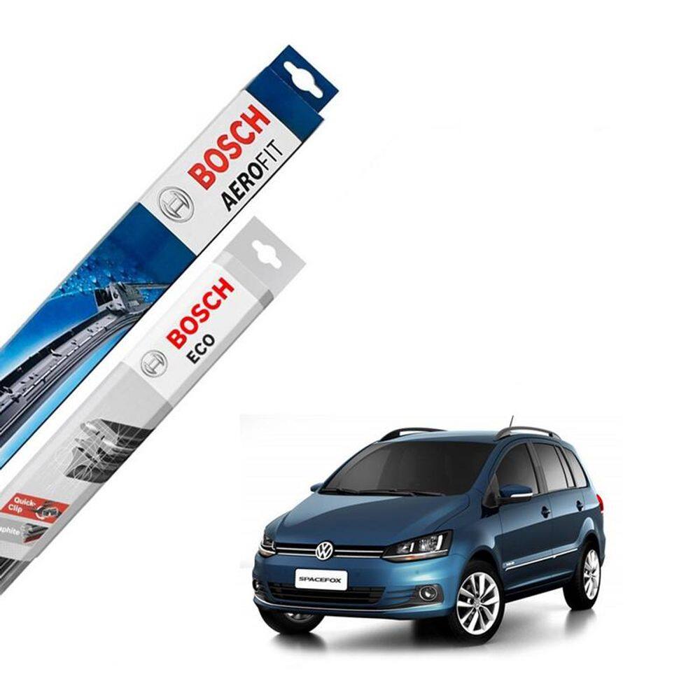 Kit Palheta Bosch dianteira e Traseira Spacefox 2016 2017 18