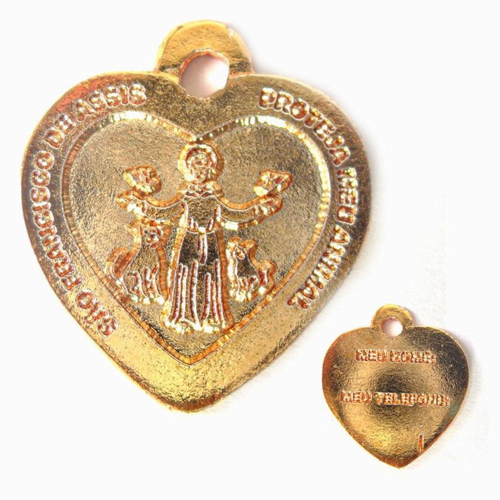 Kit 10 Medalhas Para Coleira De Pet São Francisco De Assis