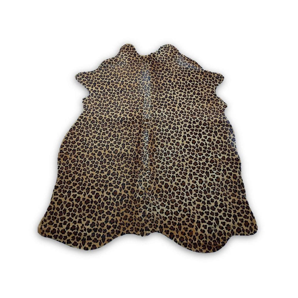 Tapete Sala  Couro Inteiro -  Animal Print Leopardo