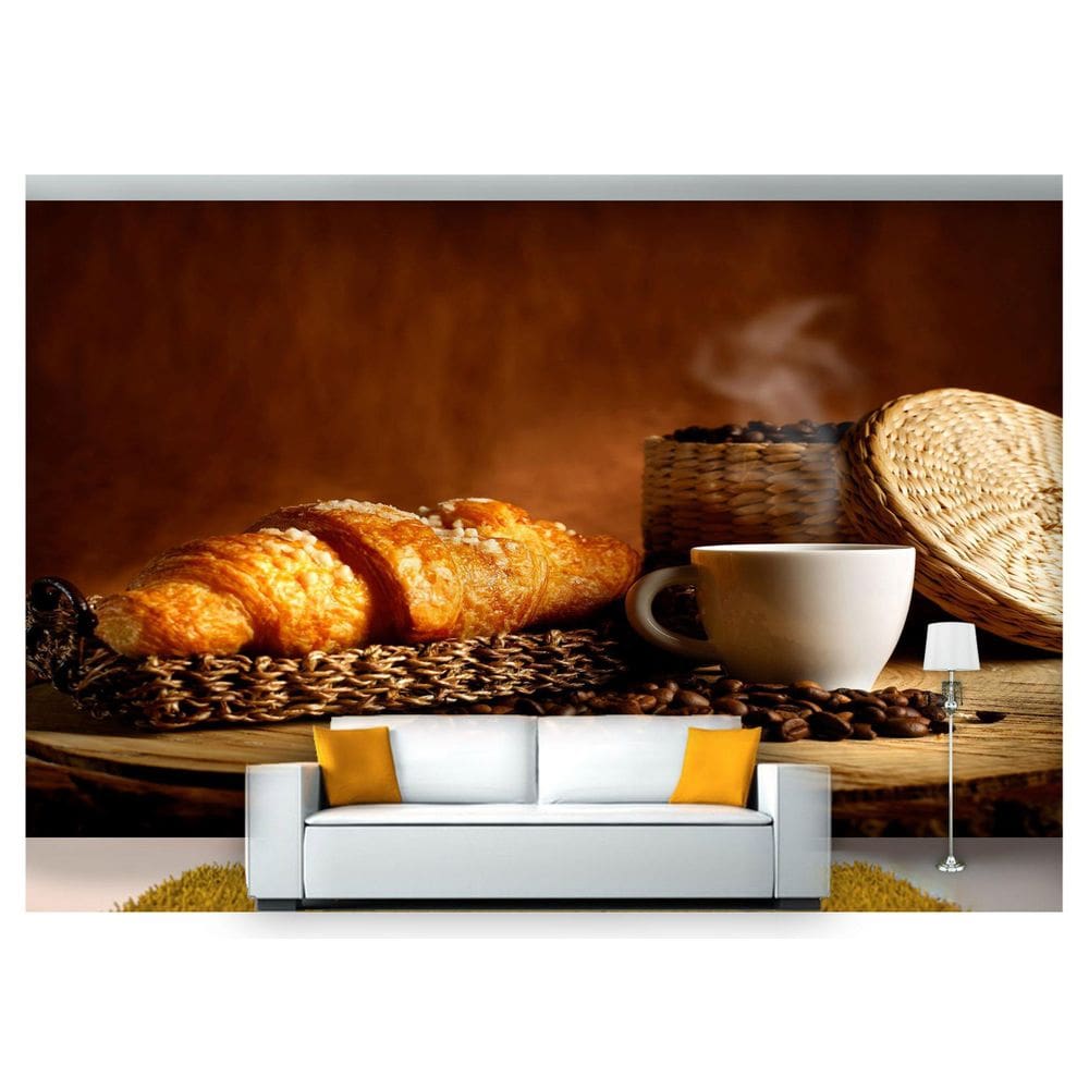 Papel De Parede Café Da Manhã Gãos De Café 3D Al64