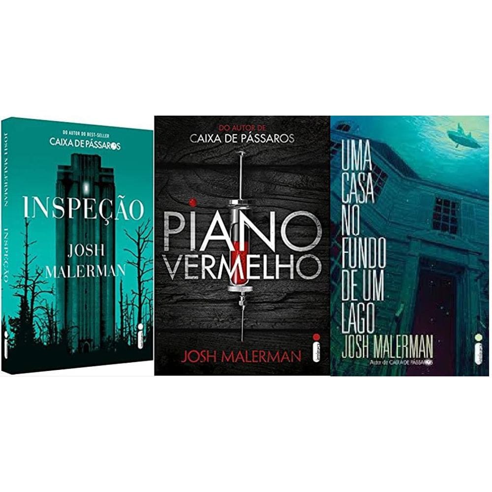 Kit 3 Livros Josh Malerman Piano Vermelho + Casa No Fundo