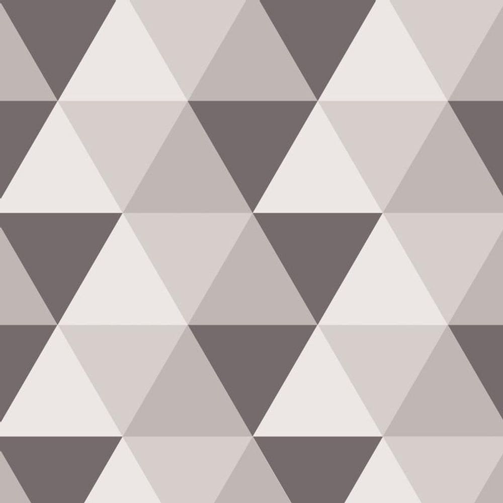 Papel Parede Triangulo Cinza Claro E Escuro Autocolante Sala