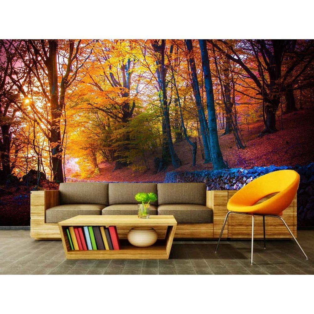 Papel de Parede Autocolante Floresta 1x1m PVC