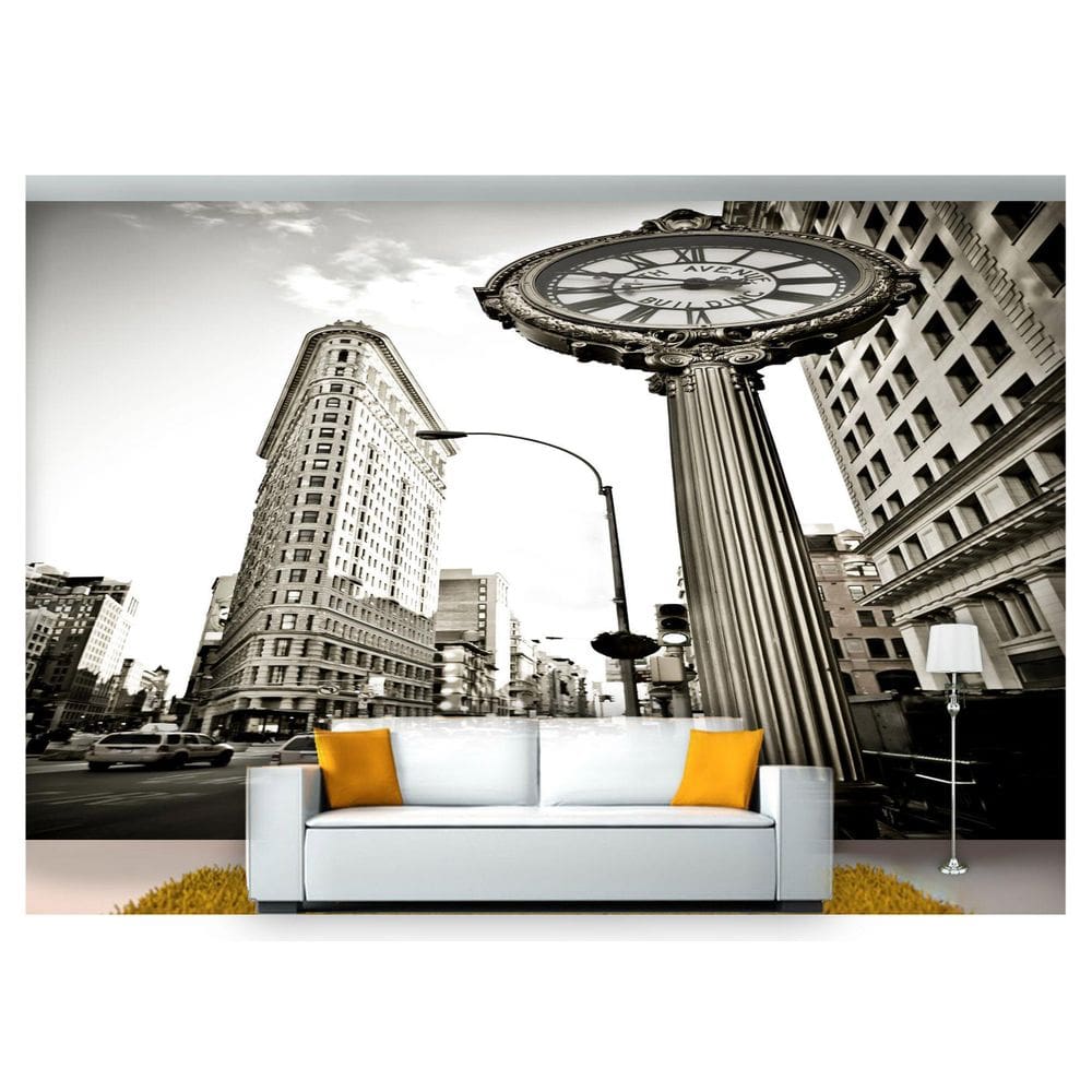 Papel De Parede Cidade Antiga Preto E Branco  Ncd151