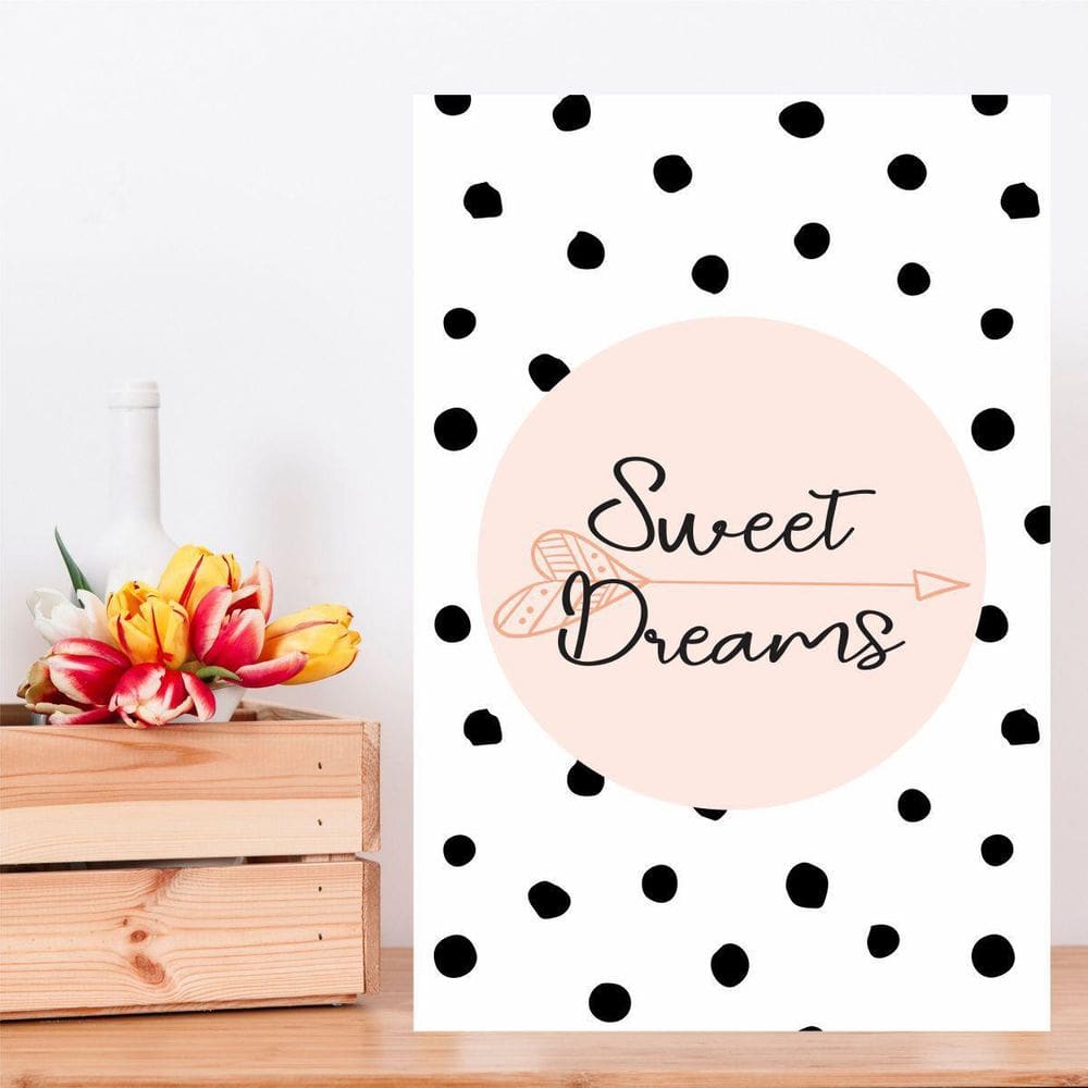 Placa Decorativa Sweet Dreams 20X30Cm