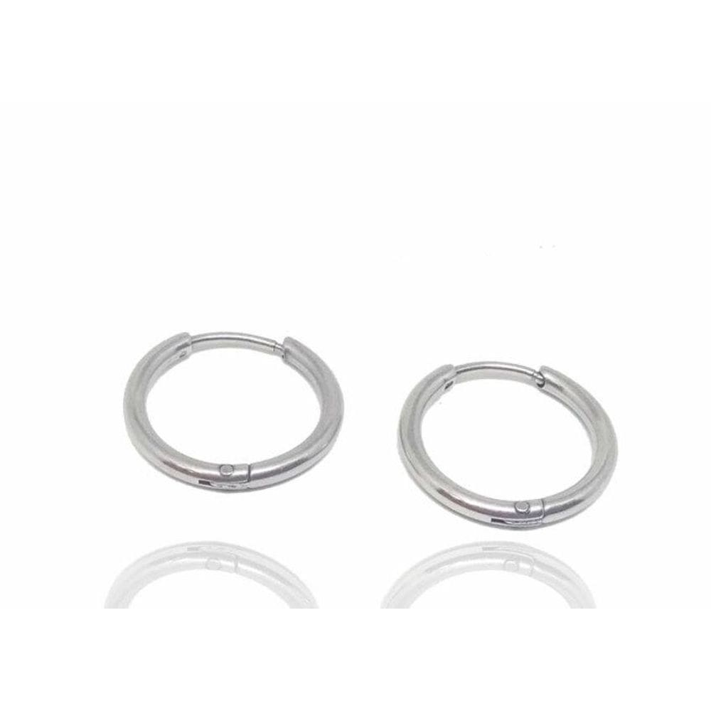 Brinco Masculino Argolas Visujóias Aço Cirúrgico - Par