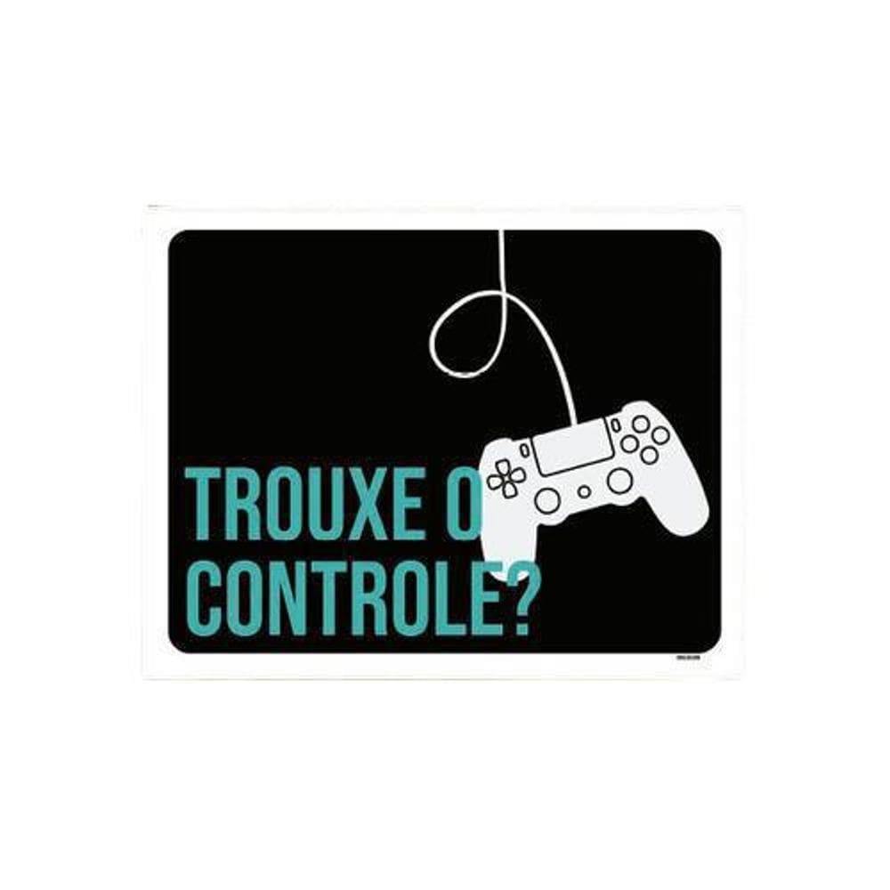 Kit 5 Placas Decorativa Trouxe Controle Xb