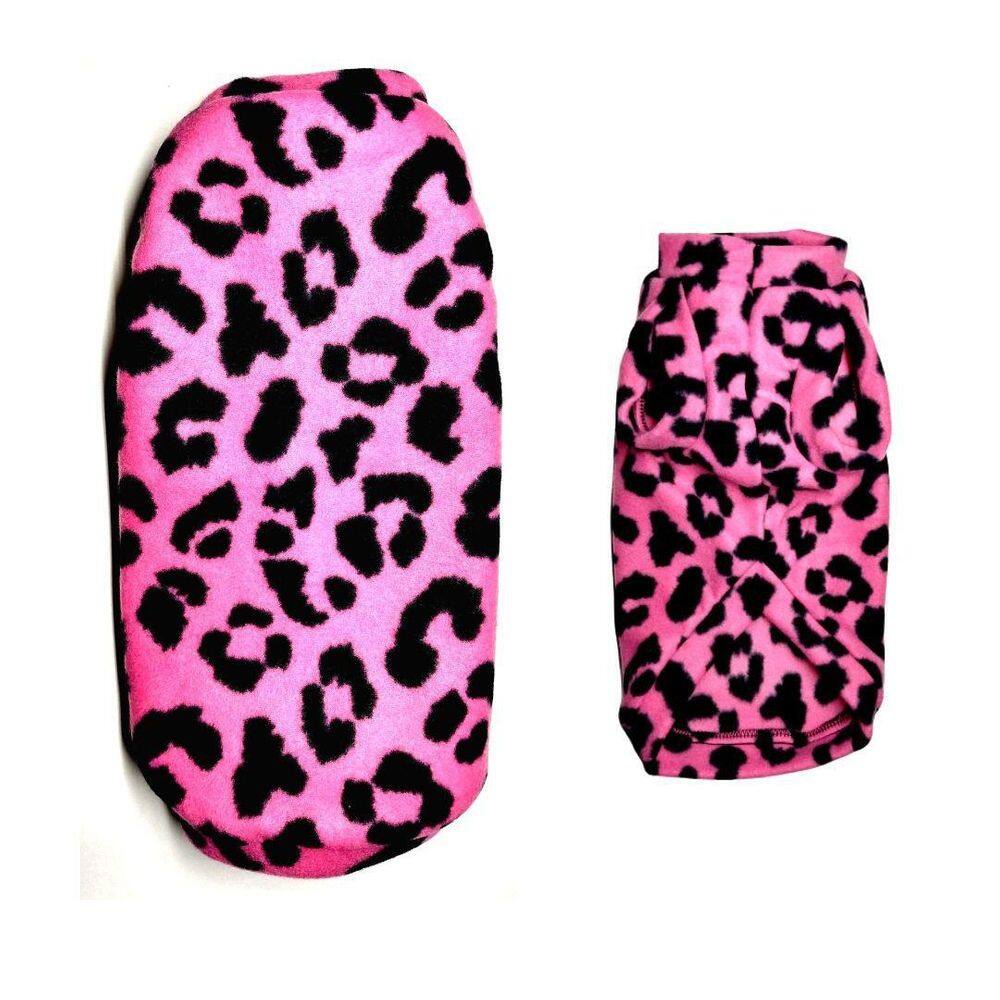 Roupa de Inverno para Cachorro Soft Onça Rosa Tamanho PP