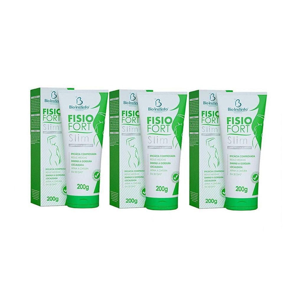 Kit 3 Cremes Redutores Fisiofort Slim 200G