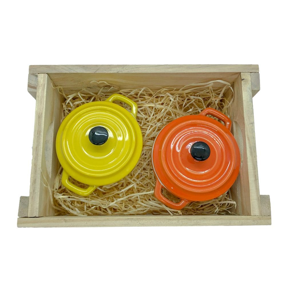 Panelinhas Laranja, Amarelo Porcelana Engradado Presente