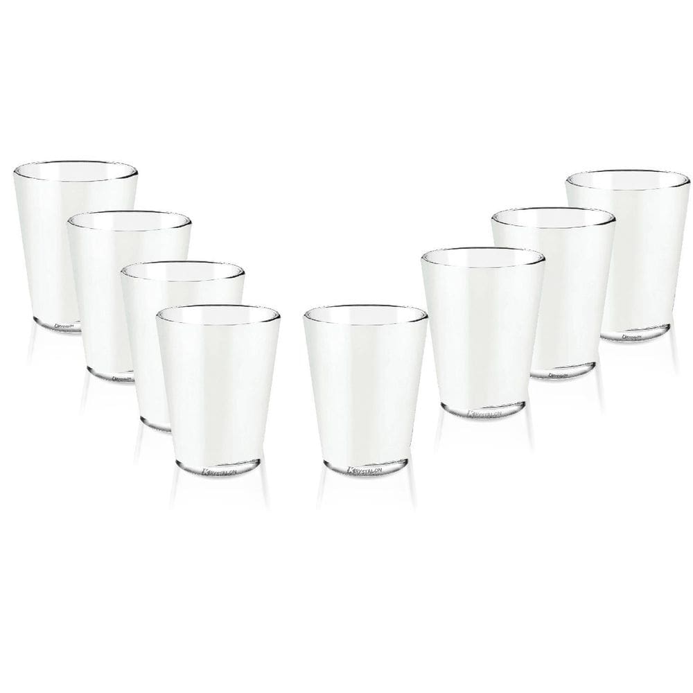 Kit 8 Copos Shot Tequila Acrílico Transparente 70ml