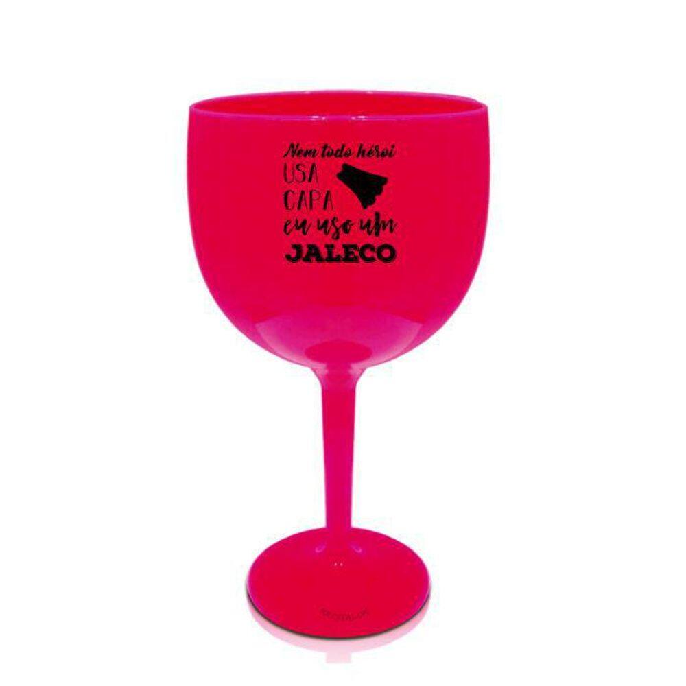 Kit 4 Taças Gin Rosa Acrílico Personalizadas Profissões