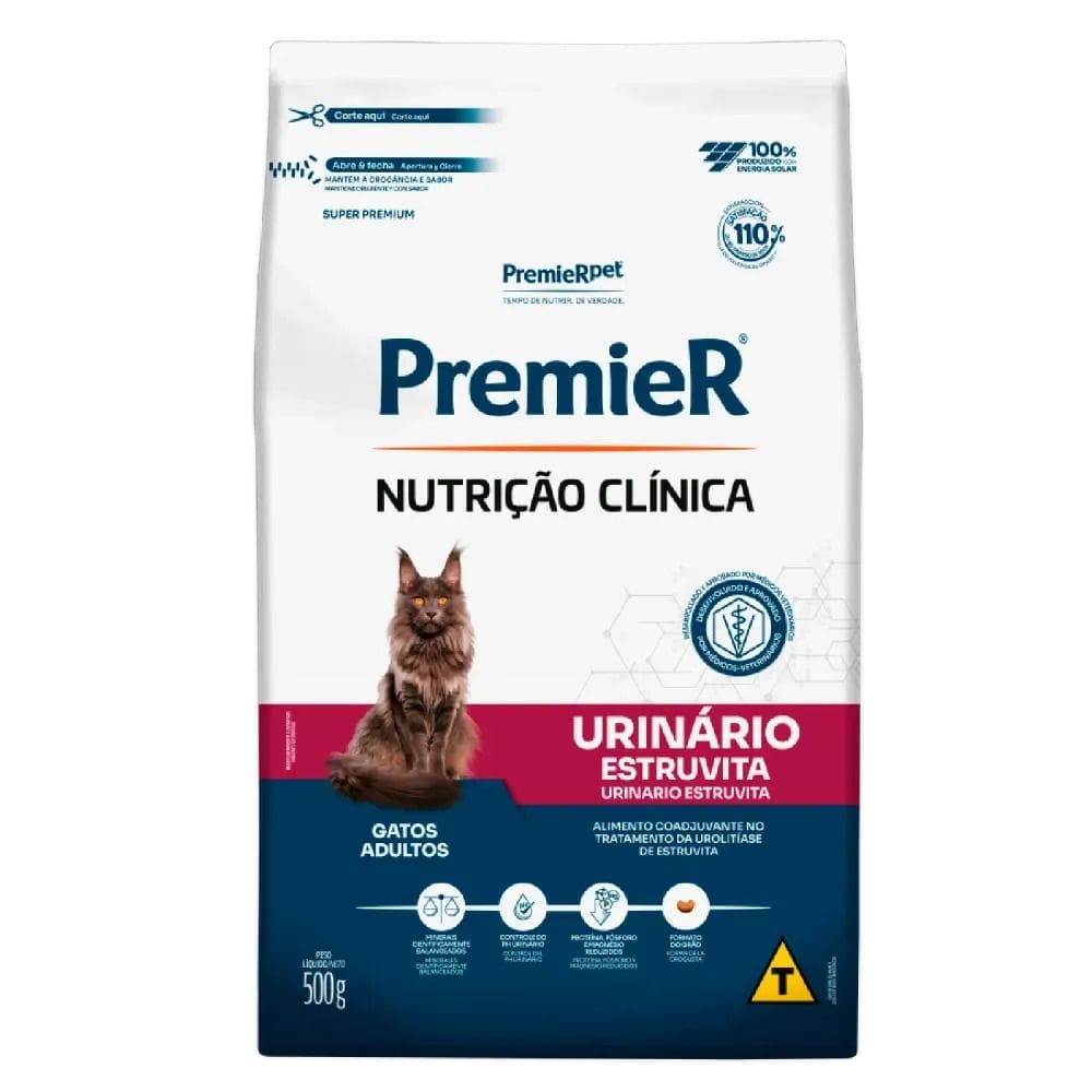 Ração Premier Nutrição Clínica Urinário Gatos Adultos 1,5kg